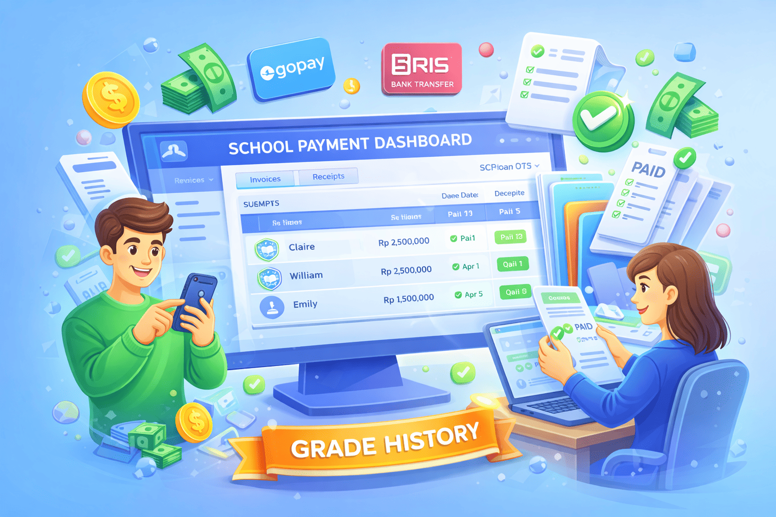 Pembayaran Sekolah Scholify