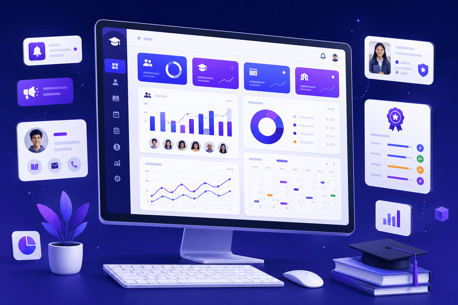 Sistem Informasi Manajemen Sekolah Scholify - Dashboard SIMS